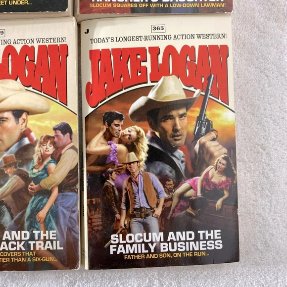 Vintage Jake Logan Action Western Romance Novels x4 - Picture 4 of 14